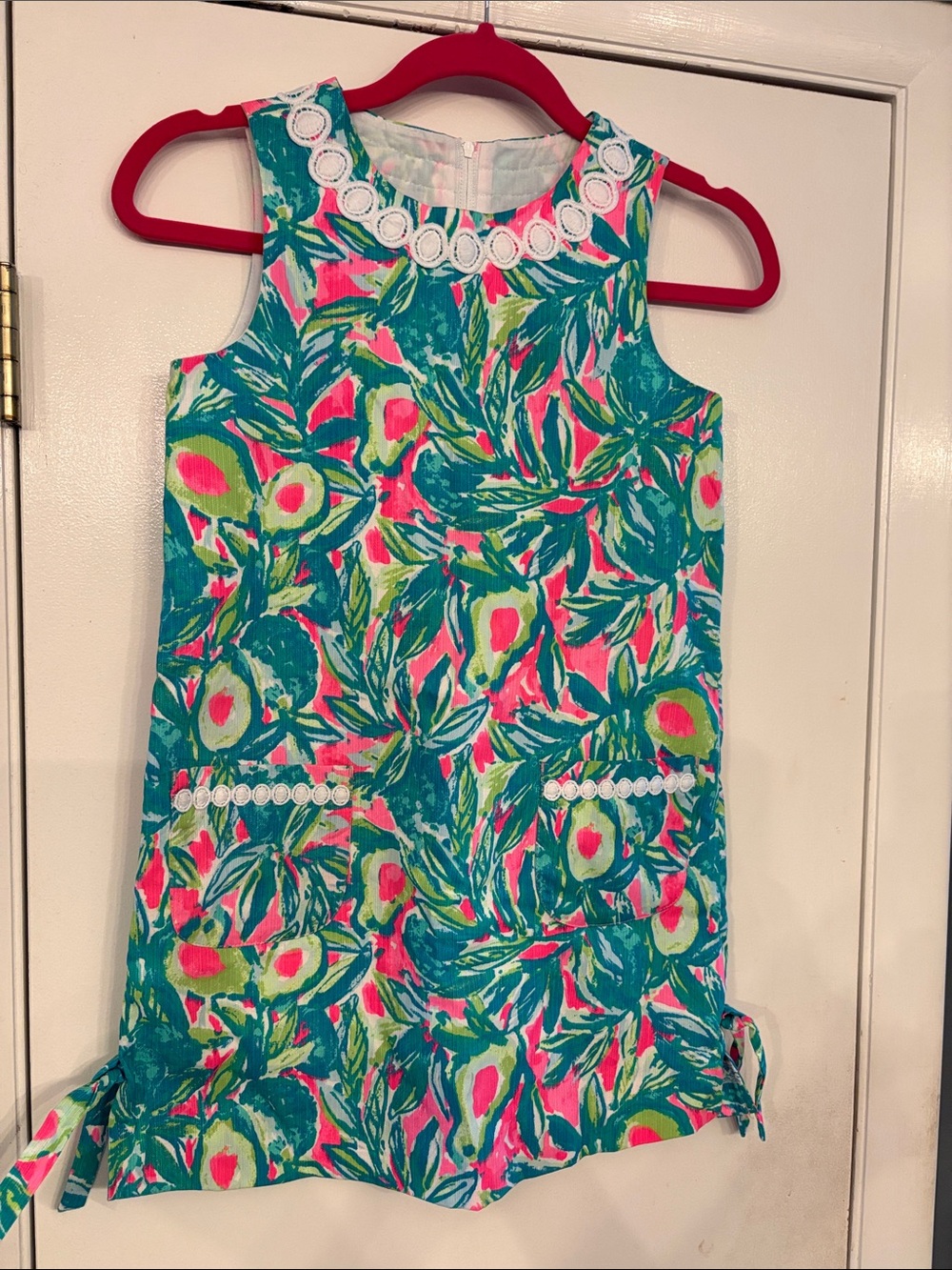 Lilly Pulitzer Teal, Pink & Green Floral Sleeveless Dress